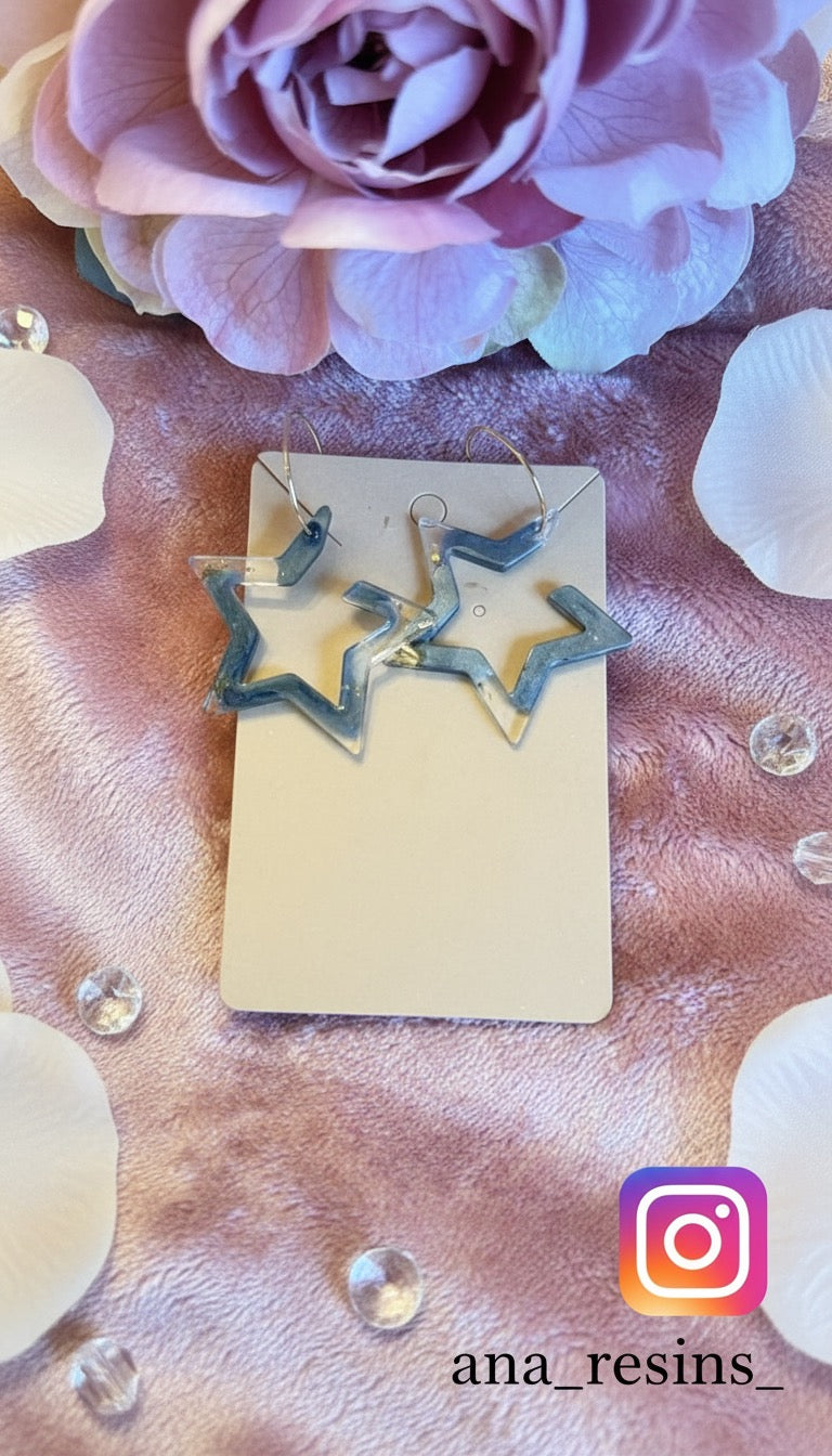 Stora stjärnor örhängen