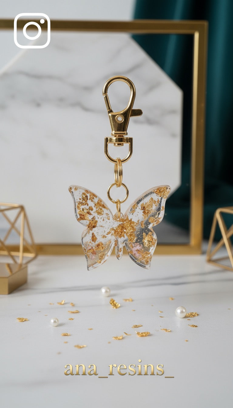 Fjäril nyckelring