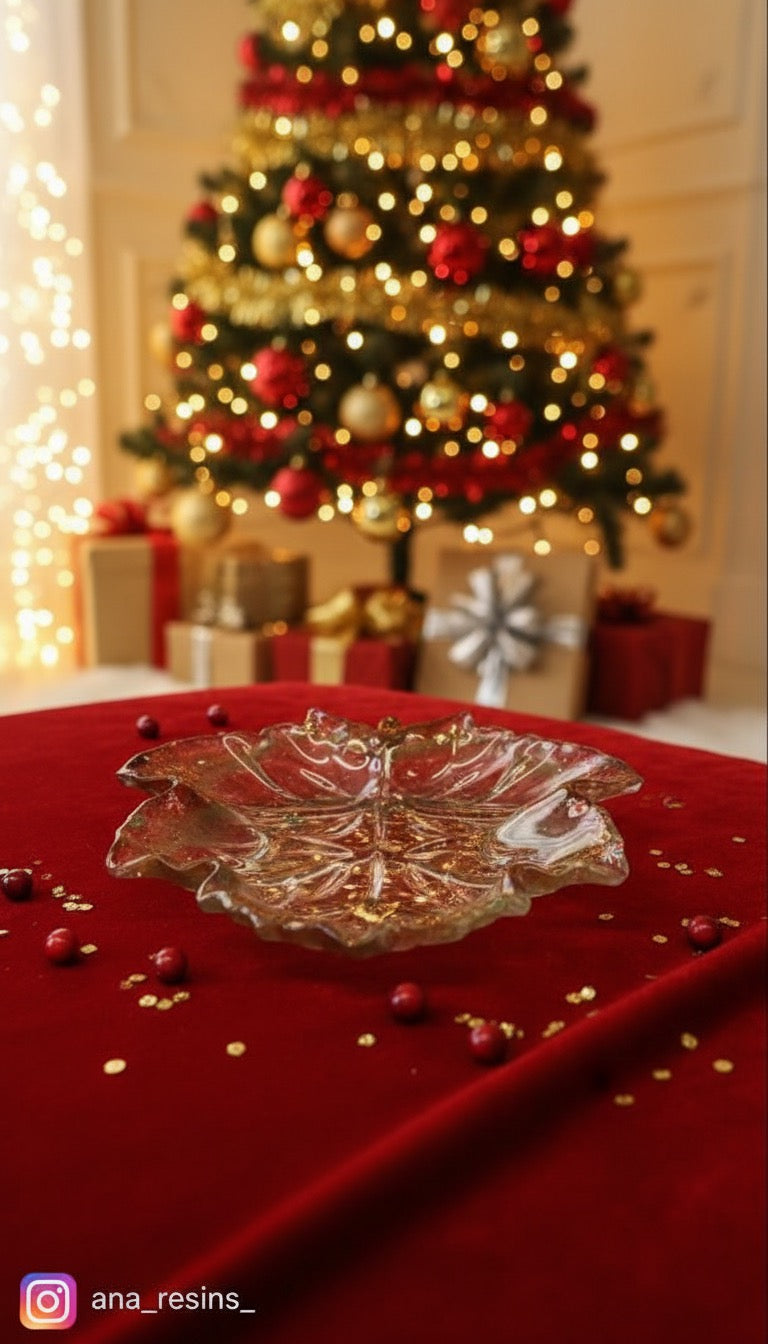 Smyckesfat / underlägg - Löv