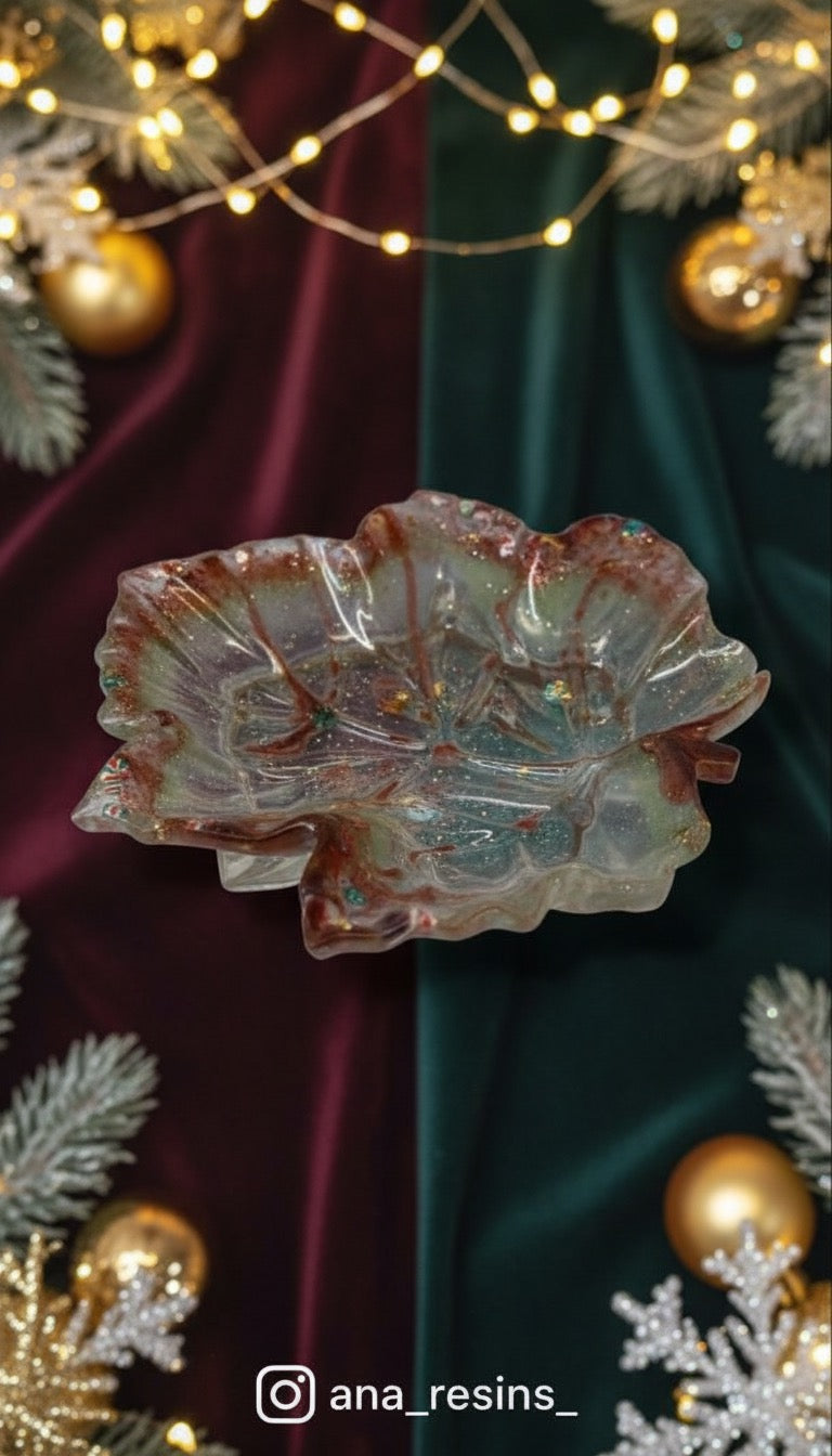 Smyckesfat / underlägg - Löv