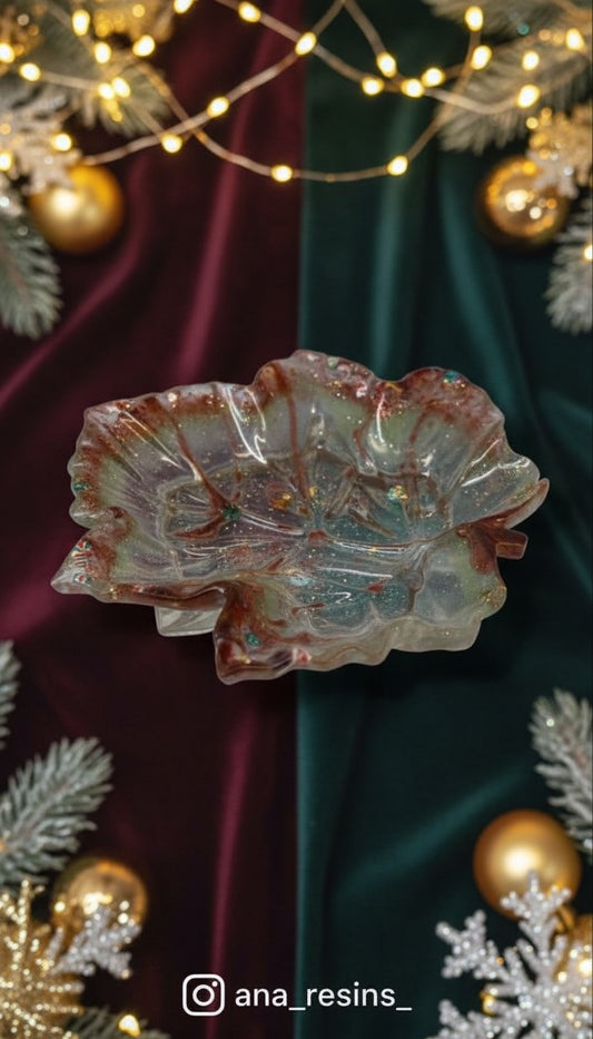 Smyckesfat / underlägg - Löv